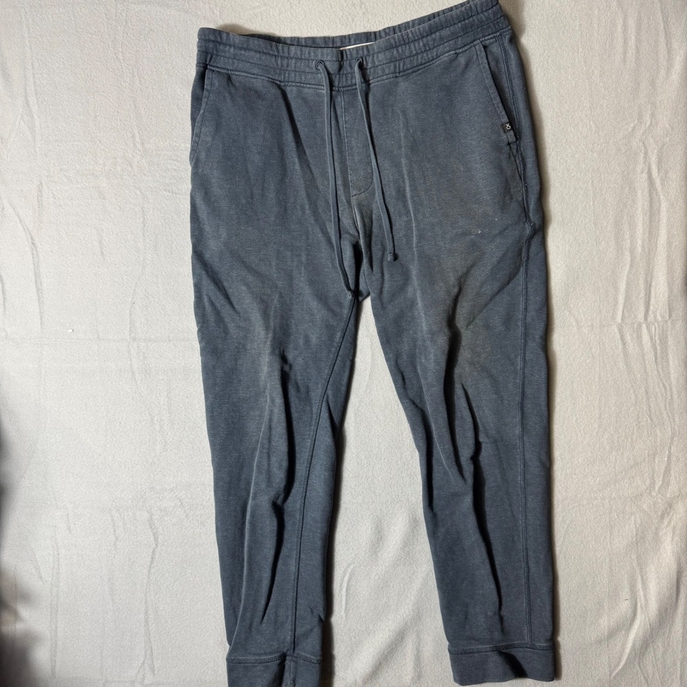 Outerknown Hightide Sweatpants Mens Large Blue Hemp Organic Cotton Joggers